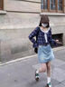 衣品元水洗牛仔包臀半身裙復(fù)古藍(lán)色高腰女士夏季2025新款顯瘦短裙時(shí)尚 淺藍(lán)色 L (106-116斤) 曬單實(shí)拍圖