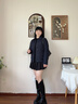 波司登25新款輕薄90鵝絨服女短款格紋翻領(lǐng)小香風(fēng)保暖外套B250134182 暮色深藍(lán)|5995 S 160/84A 體重約100-110斤 曬單實(shí)拍圖