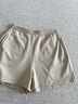 Calvin KleinJeans25春夏新款女士簡(jiǎn)約印花ck松緊腰修身針織休閑短褲47AB601 PF0-卡其色 S 曬單實(shí)拍圖
