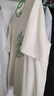 真維斯（Jeanswest）冰絲t恤男短袖夏季冰感運(yùn)動(dòng)速干衣服青年男士絲光棉寬松大碼半袖 淺米（清新笑臉） XL (180) (不起球不掉色) 曬單實(shí)拍圖