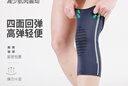 TEEIS德國(guó)護(hù)膝夏天用薄款季男女士專用運(yùn)動(dòng)關(guān)節(jié)炎爬山籃球羽毛球跑步 灰藍(lán)色 L碼丨 適合150-180斤 丨兩只裝 曬單實(shí)拍圖