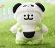 名創(chuàng)優(yōu)品（MINISO）線條小狗-變裝熊貓白色掛件毛絨掛飾玩具公仔娃娃生日禮物女 曬單實拍圖