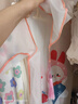 牧萌兒童雨衣男童女童防水全身雨披幼兒園小學(xué)生雨具 粉色草莓兔 S 曬單實(shí)拍圖