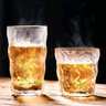 FGHGF網(wǎng)紅玻璃杯家用ins風(fēng)杯子加厚防燙水杯冰川紋飲料杯啤酒杯 冰川矮杯2個 250ml 曬單實拍圖