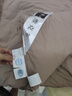 維克多（VCD）羽絨被防絨90白鴨絨被空調(diào)被子春秋被芯酒店被子150x210cm 卡其 曬單實(shí)拍圖