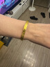 金喜晟 黃金碎金子手鐲女999足金爆閃碎碎冰手環(huán)個(gè)性新款金鐲子送女友 寬版 56圈 約13克(多退少補) 曬單實(shí)拍圖