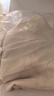尚都比拉小個(gè)子通勤休閑褲女夏寬松顯瘦褲子輕奢百搭七分裙褲 杏色  L  曬單實(shí)拍圖