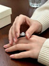 手捧花莫桑石戒指女50分求婚結婚道具輕奢仿真戒指白金色百搭鉆戒 手捧花主磚50分女戒 活口可調節(jié)8-20港號-送隨機盒子 曬單實拍圖