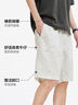 森馬（Semir）森柔牛仔|商場(chǎng)同款牛仔短褲男2025夏季寬松直筒五分褲子 花白色調(diào)00301 L 曬單實(shí)拍圖