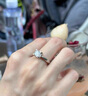 DREUD色1克拉牛頭四爪莫桑石鉆戒女戒指結(jié)婚求婚鉆戒七夕情人節(jié)送女友 1克拉莫桑鉆戒（GRA證書+禮盒） 開口可調(diào)節(jié)（刻字其它聯(lián)系客服） 曬單實(shí)拍圖