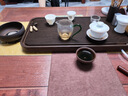尚言坊簡易茶盤帶排水竹制高檔輕奢功夫茶具托盤家用辦公室瀝水干泡茶臺 曬單實(shí)拍圖