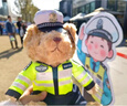 蜀黍家交警小熊公仔警察小熊正品鐵騎警官熊反光條騎行服玩偶 通通（高25CM無(wú)墨鏡 禮品袋） 默認款 曬單實(shí)拍圖