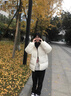 俞兆林感復(fù)古PU皮棉衣羽絨棉服外套女2025冬季新款美式加厚立領(lǐng)面包服潮 PU皮米白色【加厚防風(fēng)】 S 建議80-100斤 曬單實(shí)拍圖