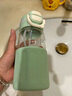恩爾美（nRMEi）玻璃杯大容量茶水分離女士高顏值孕產(chǎn)婦專(zhuān)用吸管杯耐高溫泡花茶杯 半夏綠【雙飲蓋/獨立茶倉】500ml 曬單實(shí)拍圖
