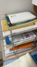 桌面文件收納架辦公室資料多分層a4文件夾檔案架辦公桌書架框辦公桌置物架透明亞克力抽屜式整理盒 3層【支柱款】加厚高透 曬單實拍圖