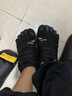 Vibram五指鞋男女款輕便透氣跑步鞋健身休閑運(yùn)動鞋Roadaround2.0 黑色/熒光（男款） 41 曬單實(shí)拍圖