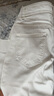 箐箐花淺色直筒牛仔褲女夏季2025新款寬松顯瘦小個(gè)子九分褲窄版闊腿褲子 白色 M /27(95-105斤) 曬單實(shí)拍圖