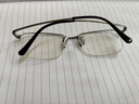 依視路（ESSILOR）鉆晶膜御A4防藍(lán)光膜巖近視眼鏡片男女眼鏡框多款可選配膜致 鈦架-半框-003-槍色 鏡框+鉆晶膜巖 1.60依視路非球面鏡片 曬單實(shí)拍圖
