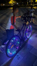 自行車(chē)彩燈尾燈夜騎風(fēng)火輪摩托車(chē)電動(dòng)車(chē)輪胎裝飾燈山地車(chē)七彩燈騎行裝備單車(chē)配件 彩色-電池款-單只 曬單實(shí)拍圖
