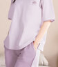 都市麗人女士睡衣女100%純棉短袖短褲春夏季帶胸墊全棉女士家居服女可外穿 曬單實(shí)拍圖