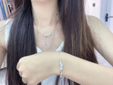 百年老鳳祥穗穗平安手鏈女生S999純銀新款輕奢小眾麥穗手飾品生日 麥穗999銀手鏈-玫瑰金永生花禮 曬單實拍圖