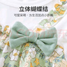 優(yōu)奇女嬰夏裝莫代爾嬰兒衣服短袖連體衣夏季薄款寶寶裙子甜美可愛哈衣 曬單實拍圖