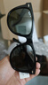 雷朋（RayBan） RayBan雷朋太陽鏡墨鏡徒步旅行者方形男女款開車太陽鏡0RB2140F 偏光901/58黑色框綠色鏡片尺寸54 曬單實(shí)拍圖