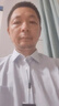 杉杉【天然亞麻】短袖襯衫男夏季透氣易打理棉麻襯衣 淺藍(lán)色 42 曬單實拍圖