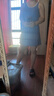 蕉下（beneunder）連衣裙帶胸墊背心吊帶裙夏季防曬女裝裙子 月輝藍(lán)  XL 曬單實(shí)拍圖