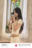 UR2025夏季新款女裝休閑簡約百搭V領(lǐng)修身短袖T恤UWM450062 米白 M 曬單實拍圖