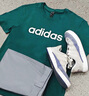 阿迪達(dá)斯 （adidas）棉短袖t恤男圓領(lǐng)夏季打底衫男休閑百搭上衣男裝 XL碼 曬單實拍圖