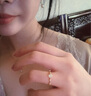 慕璨（OWN SHINE）【七夕禮物】璨若星軌18k黃金女戒指亮面真鉆培育結婚 送女友禮物 【0.35ct±0.03】 11號 曬單實(shí)拍圖
