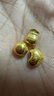 菜百首飾黃金金種子 足金Au999.9小愛(ài)心 單顆 小愛(ài)心1克 曬單實(shí)拍圖