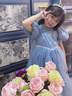G.DUCK KIDS小黃鴨童裝愛莎公主裙2025新款冰雪奇緣兒童連衣裙小女孩生日禮服 連衣裙帶披風(fēng) 110 建議4~5歲（100-110cm） 曬單實(shí)拍圖