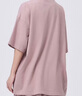 無(wú)印良品（MUJI）  IDEE 女式天竺寬版T恤上衣打底衫女款內搭25年夏季女裝GA48CC5S 煙熏粉色 M （155/80A） 曬單實(shí)拍圖