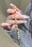 老鳳祥平安扣銀手鏈女穗穗平安福牌和田玉手串生日紀(jì)念日禮物送女友老婆 曬單實拍圖