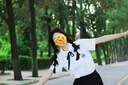 沐霓jk制服臺灣校服套裝附中學(xué)生白襯衫風(fēng)琴褶高中學(xué)院風(fēng)畢業(yè)班服夏季 寬松短袖+黑短裙+領(lǐng)繩M95-115斤 曬單實(shí)拍圖