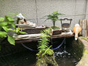 流水趣 陶瓷大圓缸老式水缸古法養魚(yú)庭院睡蓮荷花陽(yáng)臺戶(hù)外獅子造景客廳 80板＋流水＋鴨（適合80-100缸） 曬單實(shí)拍圖