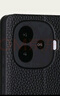 豪丫vivo iQoo Z9手機殼翻蓋Z9X鏡頭精孔全包Turbo+前搭5G磁吸扣iQooZ9Turbo軟硅膠套防摔保護仿真牛皮 iQooZ9/iQooZ9Turbo(+) 【荔枝皮紋(黑)】 曬單實拍圖