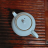 青澹汝窯茶壺陶瓷功夫茶具泡茶壺單壺禮盒裝云見(jiàn)壺 云見(jiàn)壺 不開(kāi)片慈字底款 380ml 曬單實(shí)拍圖