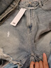 森馬（Semir）牛仔褲女寬松潮酷個(gè)性美式熱褲酷颯風(fēng)夏街頭毛邊短褲復古辣妹 牛仔中藍88201 29 曬單實(shí)拍圖