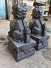 石頭青石麒麟一對(duì)石雕擺件家用庭院招財(cái)鎮(zhèn)宅神獸門口屋頂原石雕刻 高30*長(zhǎng)17*寬13厘米一對(duì) 曬單實(shí)拍圖