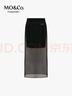 MO&Co.【C+系列】半身裙春高腰金屬絲薄紗附襯裙MBE1SKT011 黑色 L 曬單實(shí)拍圖