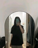 京東京造短袖T恤女10A抗菌夏季新款修身顯瘦女裝抑菌防汗 白色圓領(lǐng) S 曬單實(shí)拍圖