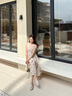森馬（Semir）連衣裙女顯瘦甜美度假風(fēng)2025夏季森系滿印吊帶裙浪漫109325114033 曬單實(shí)拍圖