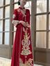 枝己新中式秀禾服新娘婚紗2025新款結婚禮服敬酒服古裝嫁衣出閣服婚服 H043 M 曬單實(shí)拍圖
