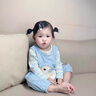 迪士尼（Disney）嬰兒背帶褲套裝春秋款男寶寶兩件套衣服超萌小月齡兒童外出服春裝 T恤+背帶褲 66cm (建議5-14斤) 曬單實拍圖