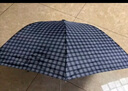 天堂 防風(fēng)雨傘三折男女款商務(wù)晴雨傘57*7骨  格子F藏青 曬單實(shí)拍圖