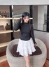 CEENIU防曬衣女士2025新款透氣速干長(zhǎng)袖外套夏季修身運(yùn)動(dòng)開衫瑜伽服上衣 曜石黑 【立領(lǐng)款】 M （80-110斤） 曬單實(shí)拍圖