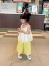 G.DUCKKIDS小黃鴨女童褲子夏季薄款2025新款兒童冰絲防蚊褲女寶寶寬松燈籠褲 黃色 110 建議4~5歲【100-110cm】cm 曬單實(shí)拍圖